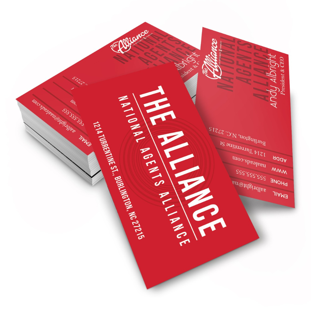 Ripple Red Business Cards