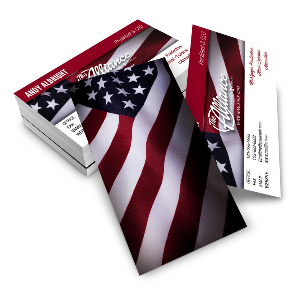 Flag Banner Business Cards