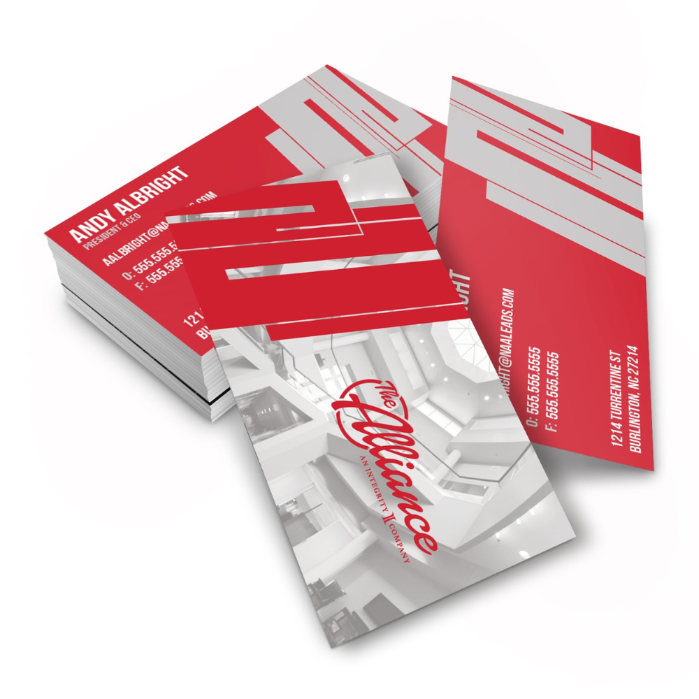 Foyer Red Business Cards