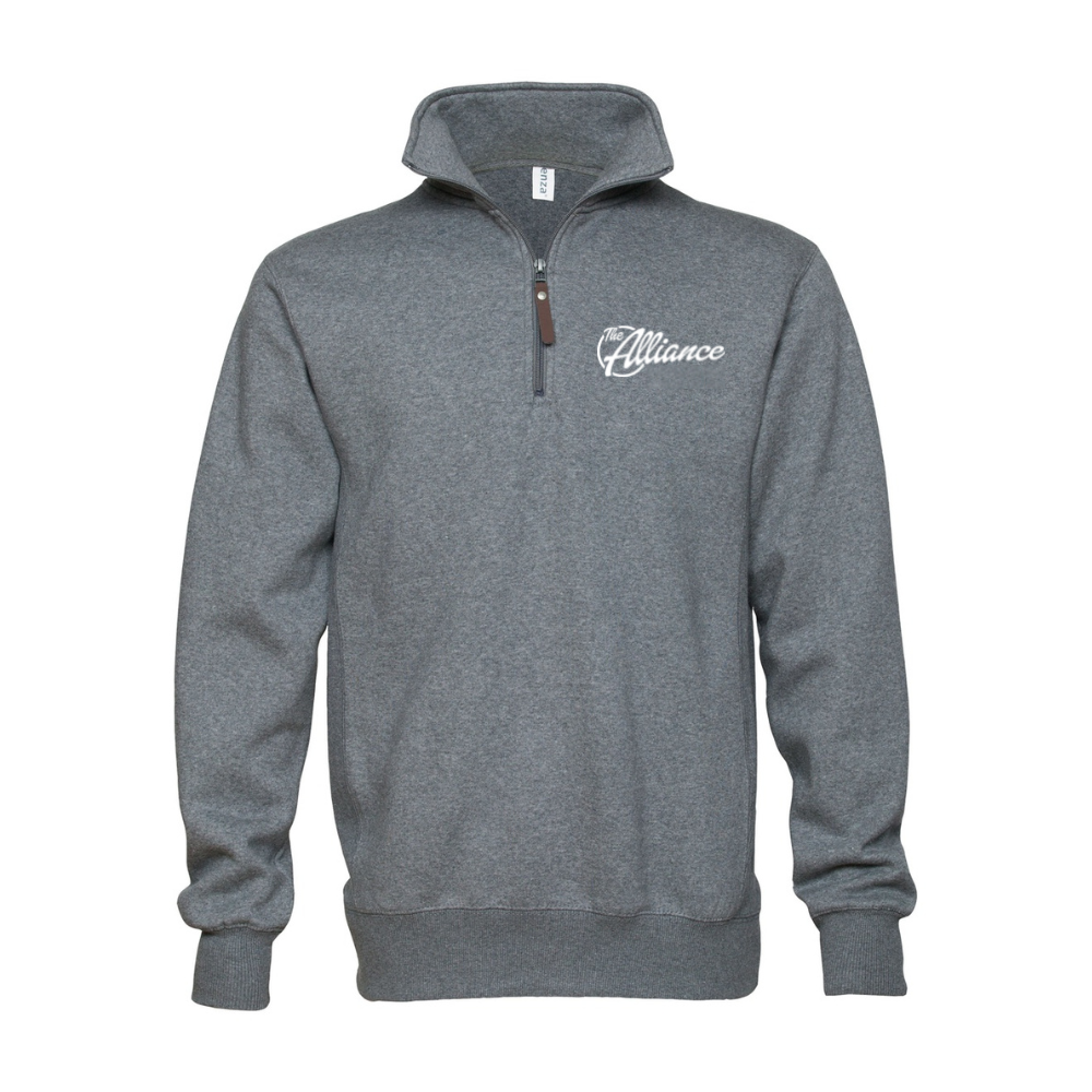 Men's Alliance Dark Heather Quarter Zip Fleece Pullover