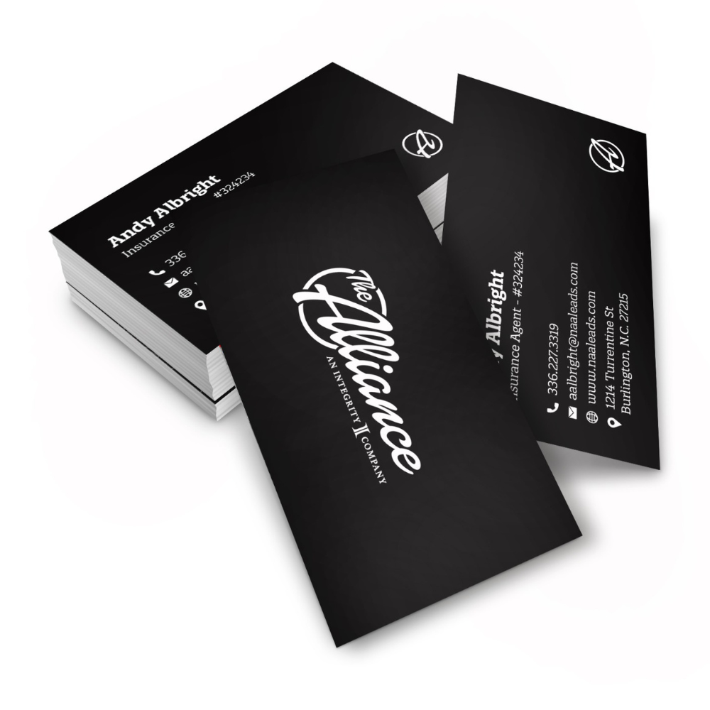 Alliance "VIP" Black Business Cards