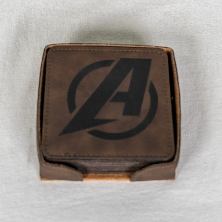 Alliance Air Leather Coasters