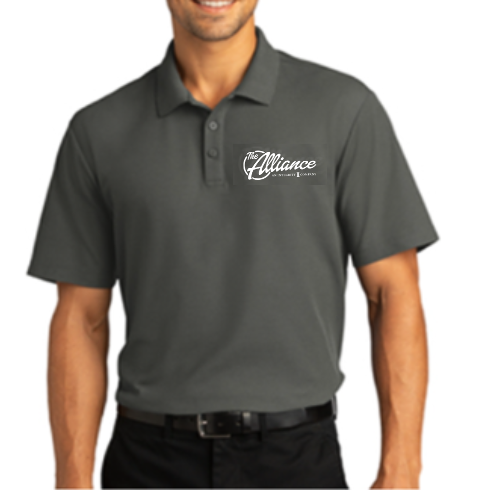 Men's Port Authority Grey Polo Shirt