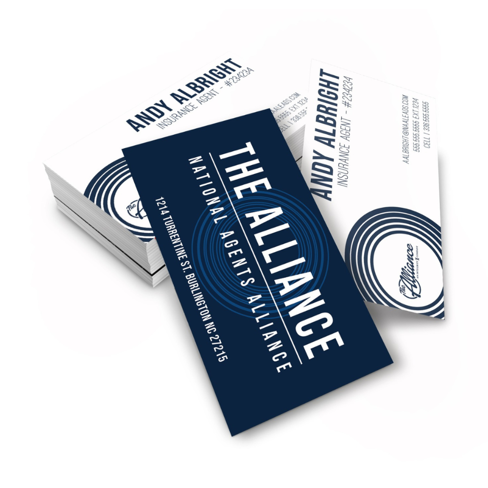 Ripple Blue Business Cards